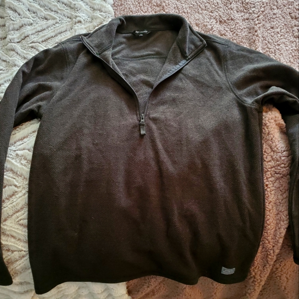 Simply Southern Men's black Quarter zip pullover